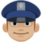 Police Officer - Medium Light emoji on Facebook